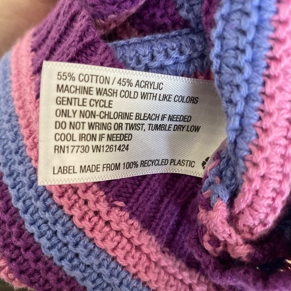 Y2K Halter Crochet Knit Dress Bold Fairy Grunge Vibrant Festival Boho Striped - Picture 9 of 10